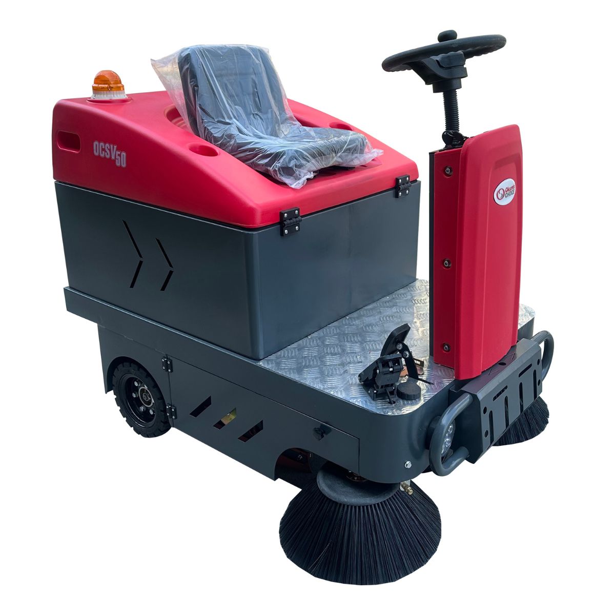 Okum's Choice OCSV50 50" Ride-On Industrial Floor Sweeper