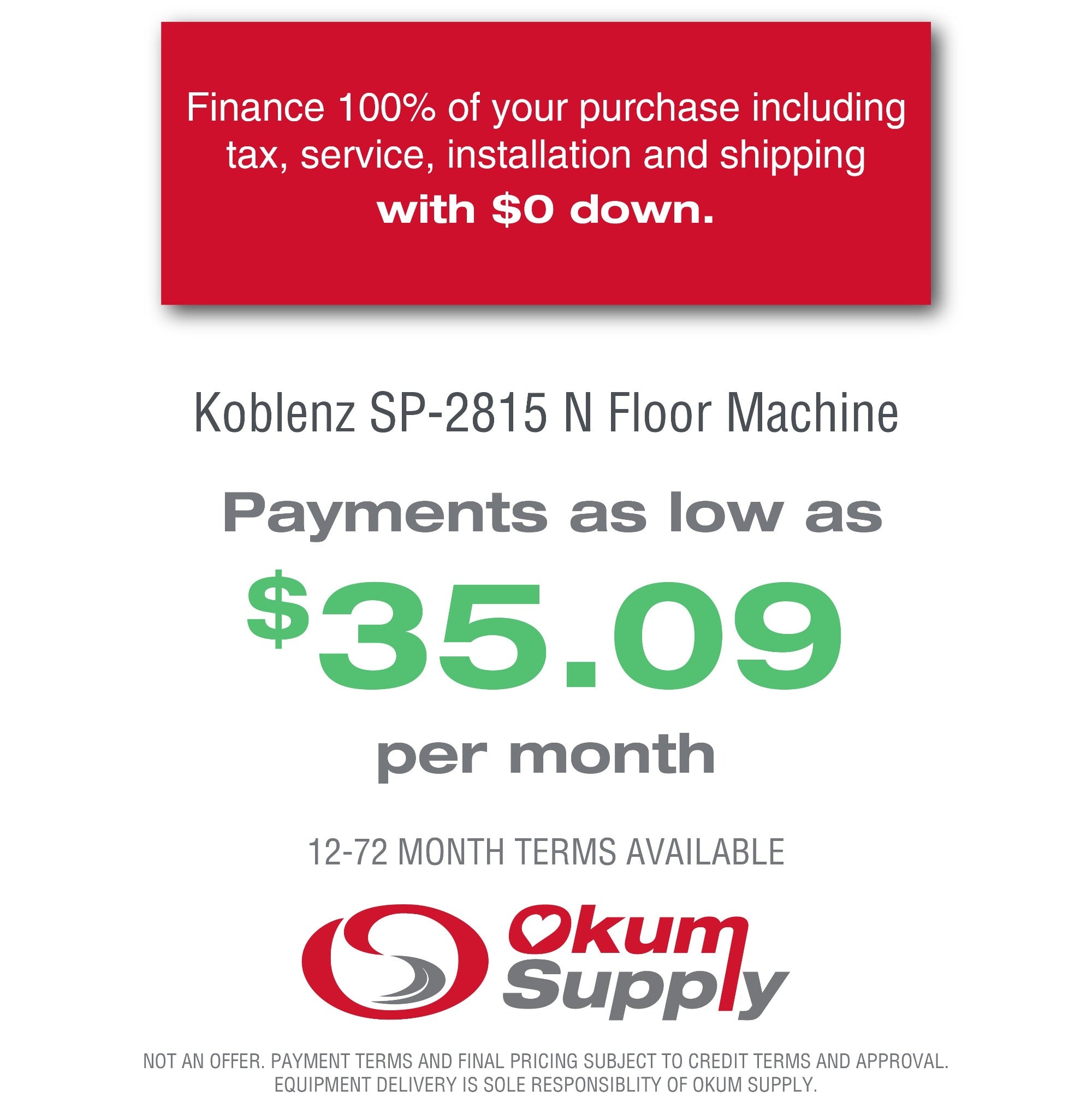 Koblenz SP-2815 N Surface Prep Floor Machine - Accelerator - Rectangular 28" x 14" - Cast Iron - 1.5 HP - 3500 RPM - Showroom Demo Model | Financing Available