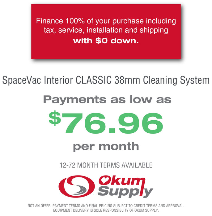 SpaceVac Interior CLASSIC 38mm Cleaning System | Financing Available
