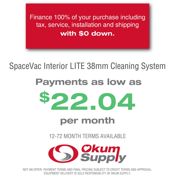 SpaceVac Interior LITE 38mm Cleaning System | Financing Available