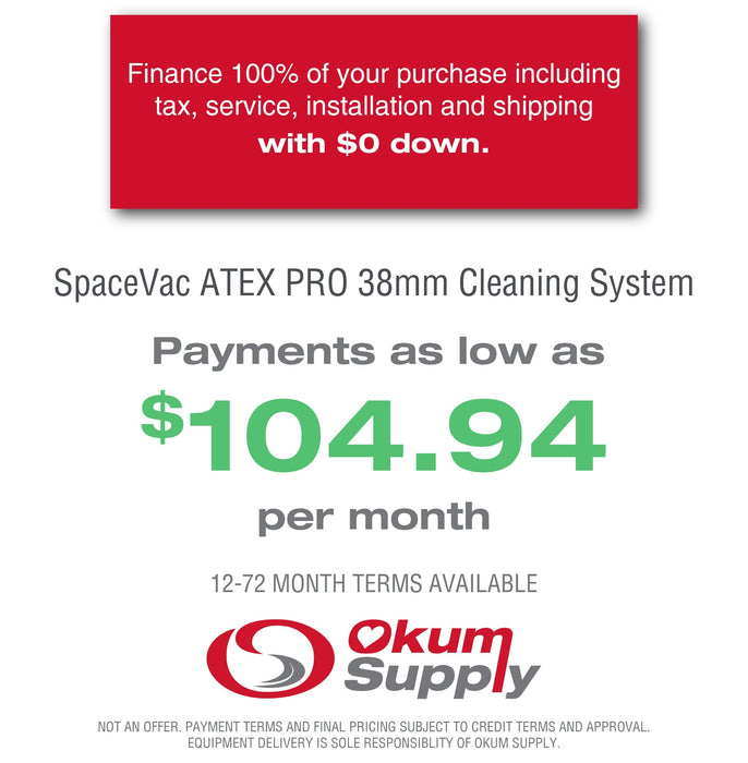 SpaceVac ATEX PRO 38mm Cleaning System | Financing Available
