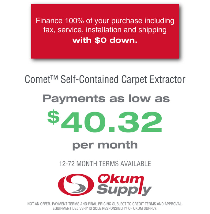 Comet™ Self-Contained Carpet Extractor | Financing Available