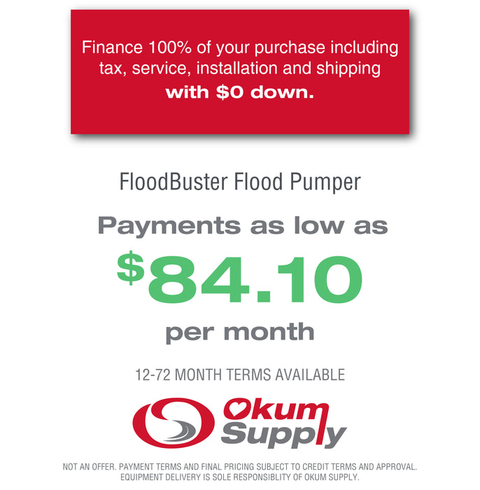 FloodBuster Flood Pumper | Financing Available