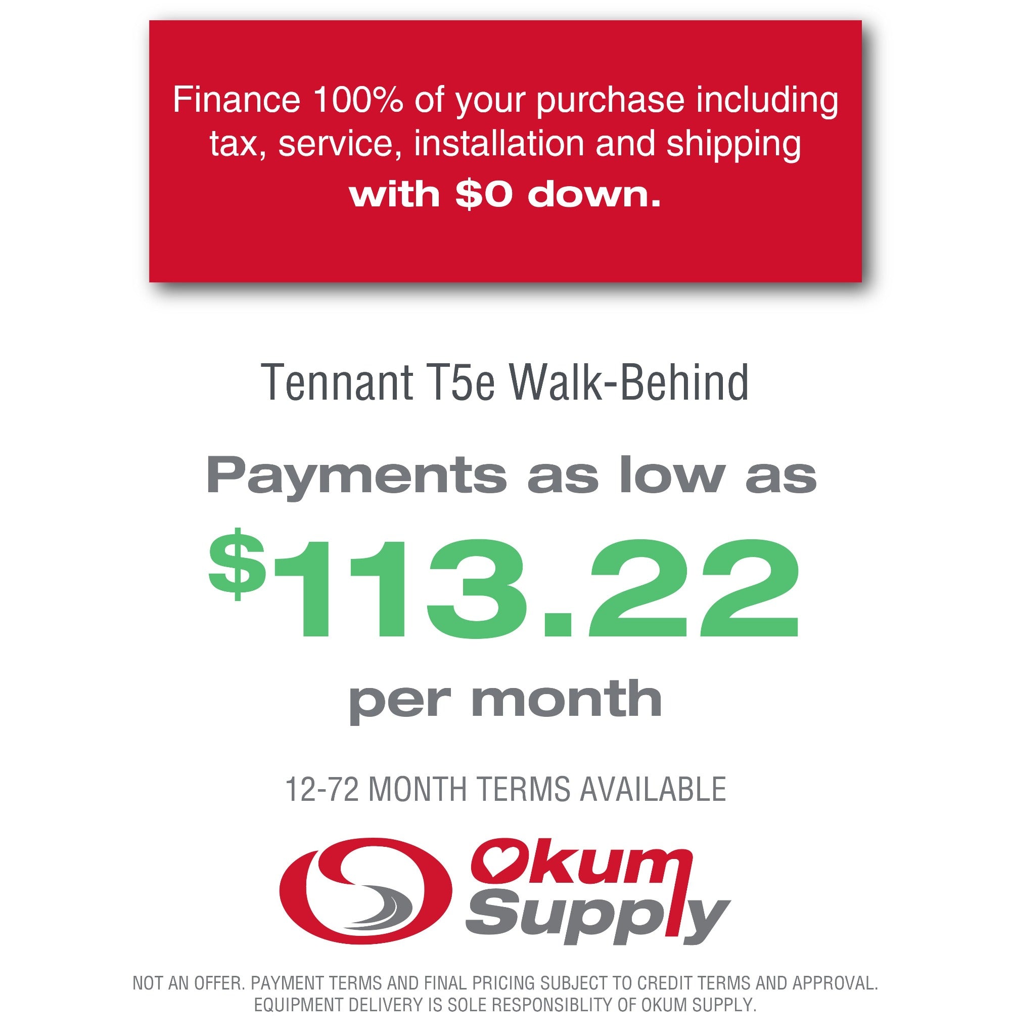 Tennant T5e Disc Walk-Behind 32" Floor Scrubber - Auto Scrubber | Financing Available