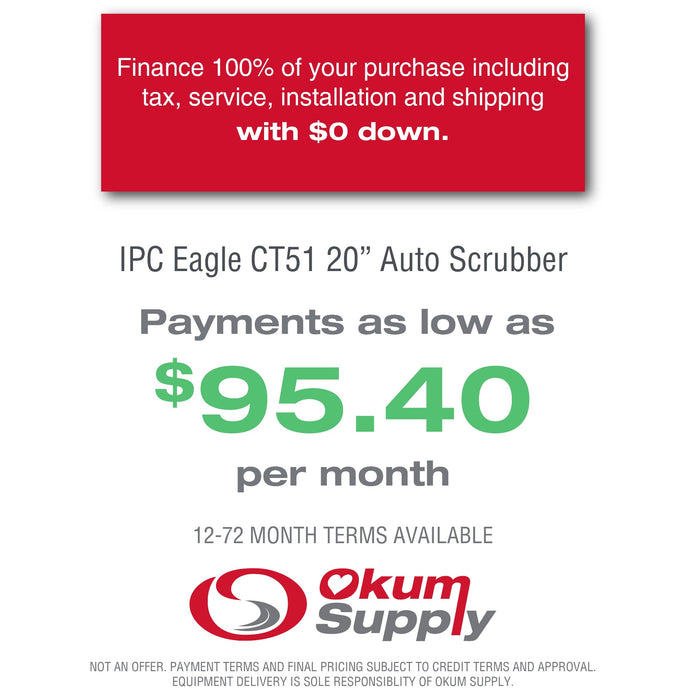 CT51 20" Floor Scrubber - IPC Eagle Auto Scrubber | Financing Available