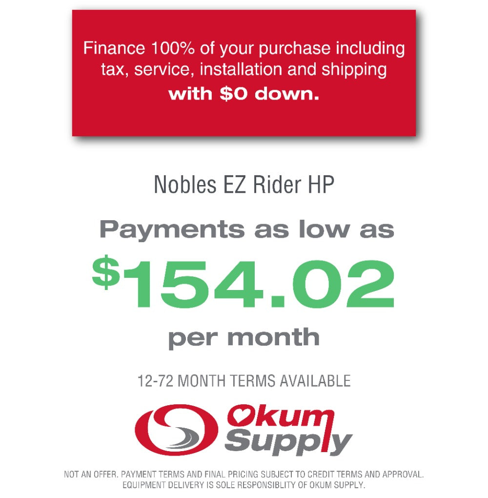 Nobles EZ Rider HP - 32" Ride-On Floor Scrubber - Autoscubber - Financing Available