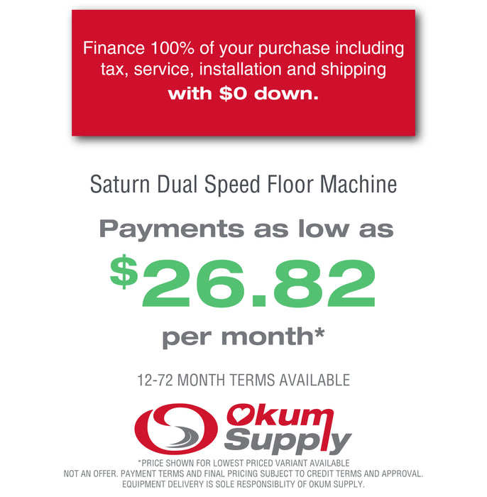 Saturn™ Dual Speed Floor Machines | Financing Available
