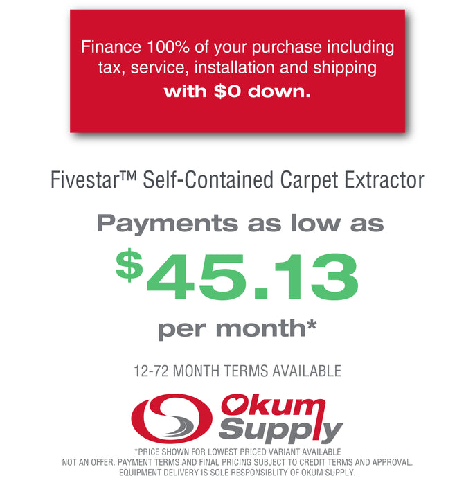 Fivestar™ Self-Contained Carpet Extractor | Financing Available