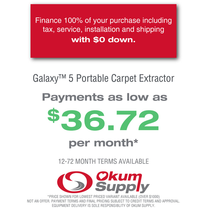 Galaxy™ 5 Portable Carpet Extractor | Financing Available