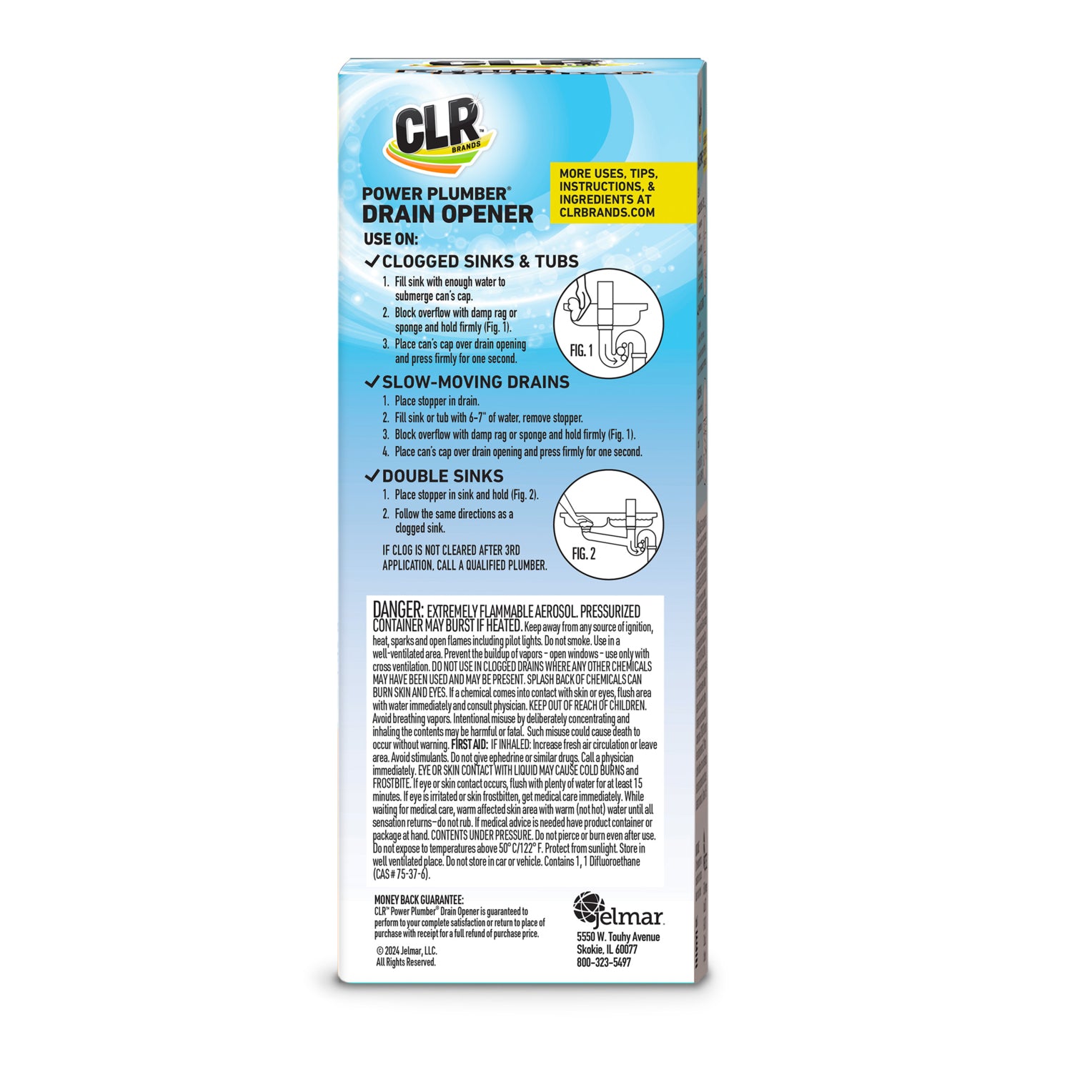 CLR Brands® Drain Opener | Chemical-Free Compressed Gas Drain Cleaner
