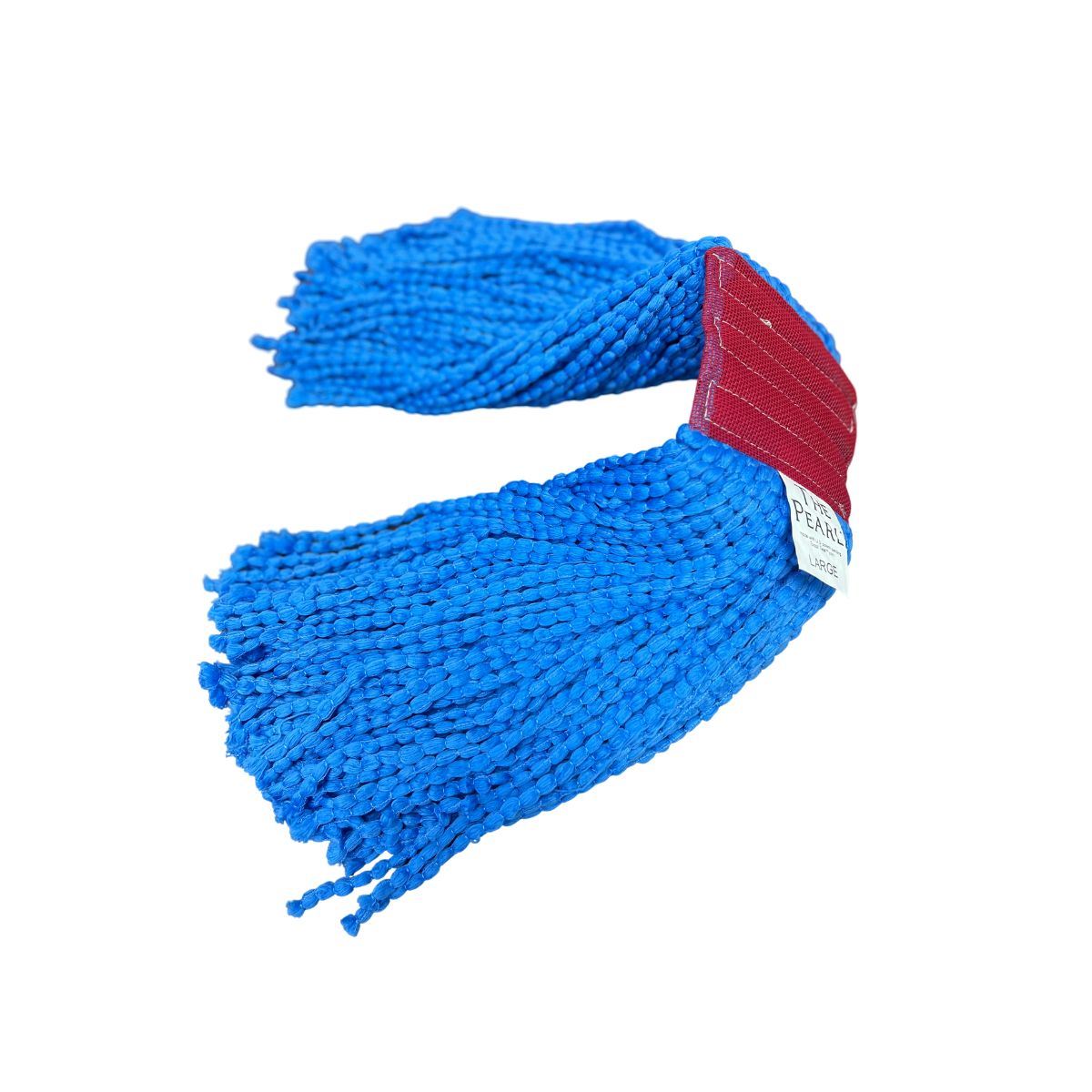Pearl Synthetic Microfiber - Cut End - Disposable - Wet Mop - 5" Headband - Large - Blue