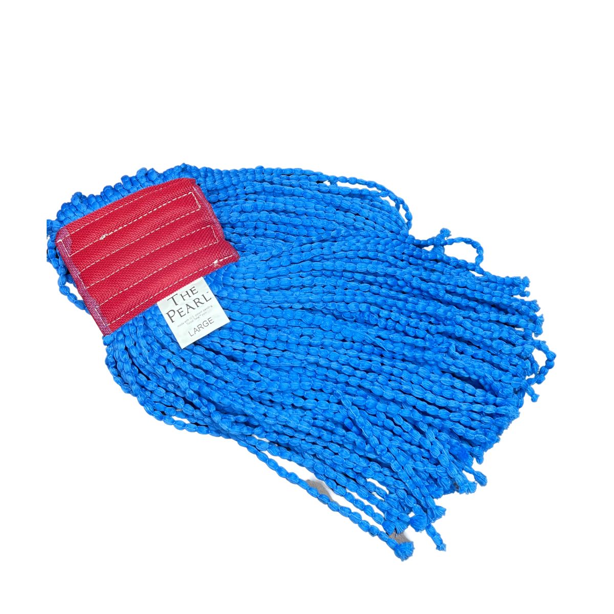 Pearl Synthetic Microfiber - Cut End - Disposable - Wet Mop - 5" Headband - Large - Blue