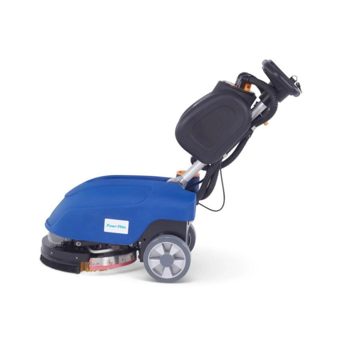 13" Compact Walk Behind Scrubber - AGM Batteries (Off-board charger, brush, pad and pad driver all included)