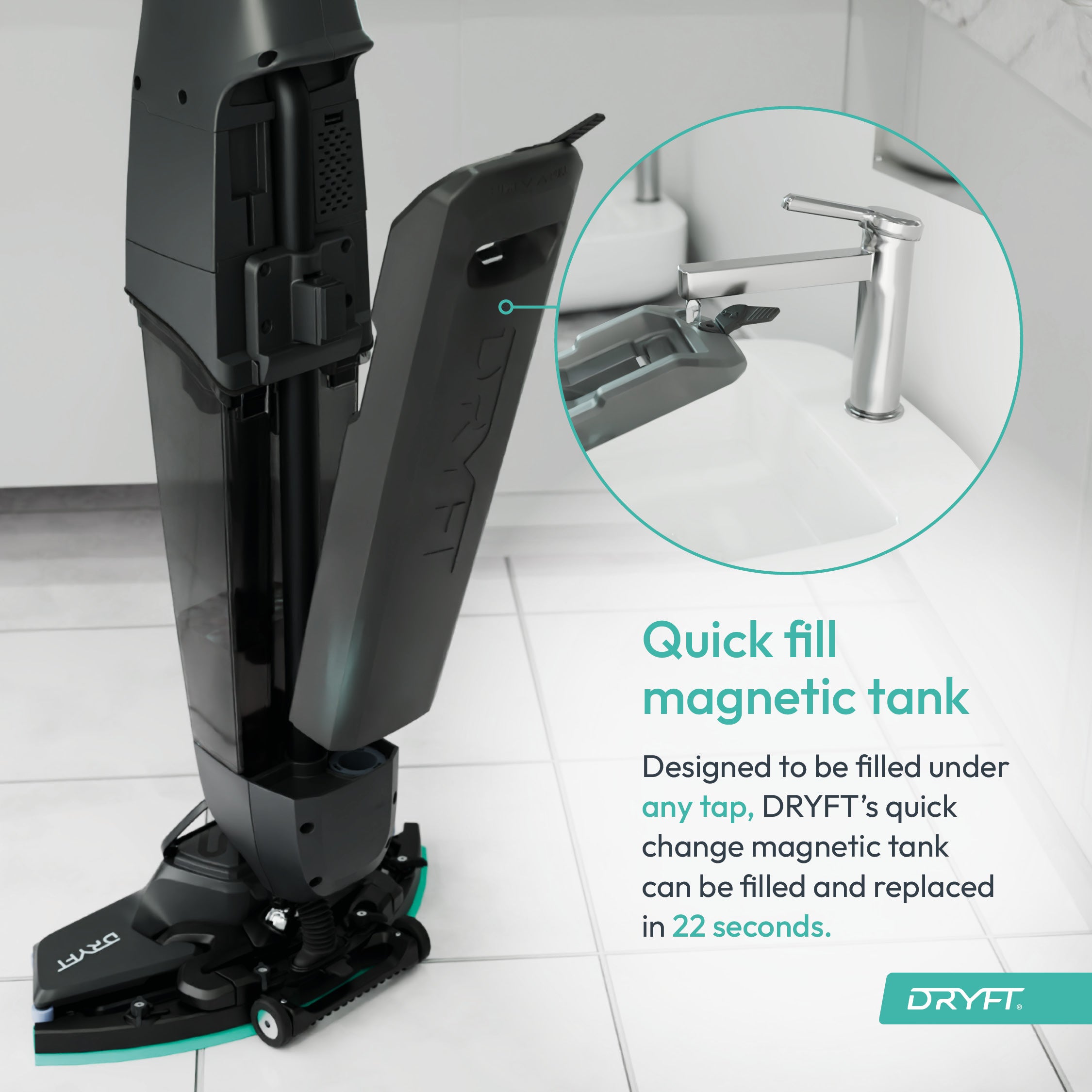 DRYFT Complete Scrubber Kit – Includes Battery, Charger & Cleaning Pad