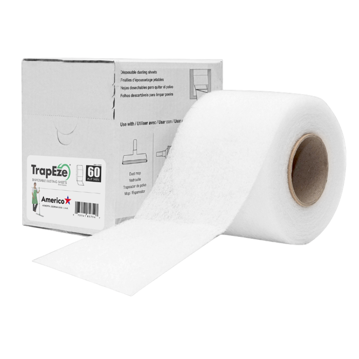 Trapeze Dusting Sheets - 60 Sheets/Roll, 8 Rolls (480 Sheets)