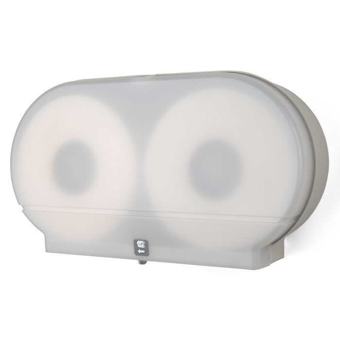 Twin 9" Jumbo Tissue Dispensers - 3 3/8" Core - 2 1/4" Adaptor