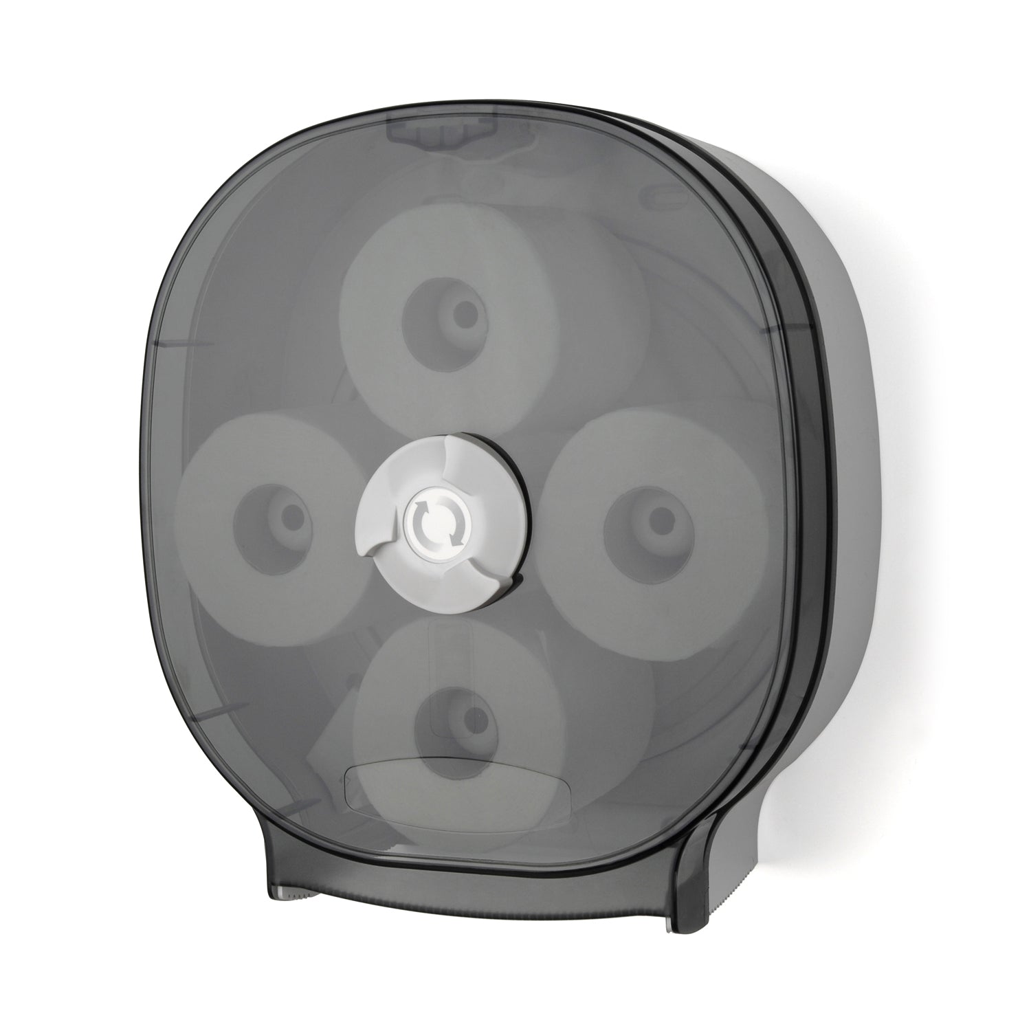 4-Universal Roll Carousel Tissue Dispenser - Dark Translucent