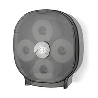 4-Universal Roll Carousel Tissue Dispenser - Dark Translucent