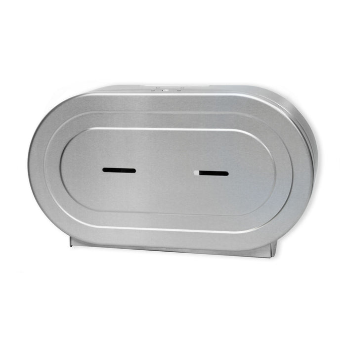 Twin 9" Jumbo w/ 2 1/4" & 3 3/8" Adaptor - Brushed Stainless