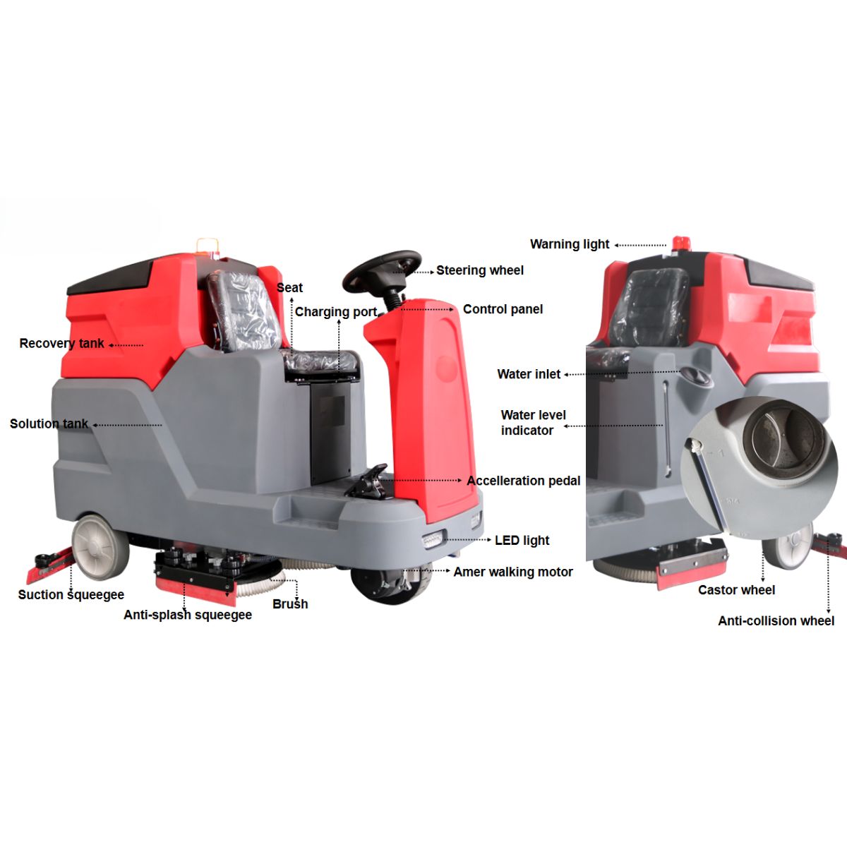 40" Ride-On Auto Scrubber - 5 Year Warranty - Complete Part Bundle