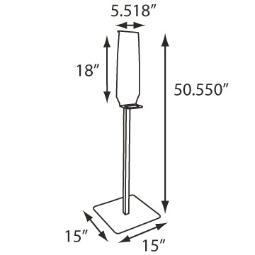 Universal Metal Display Stand - Black