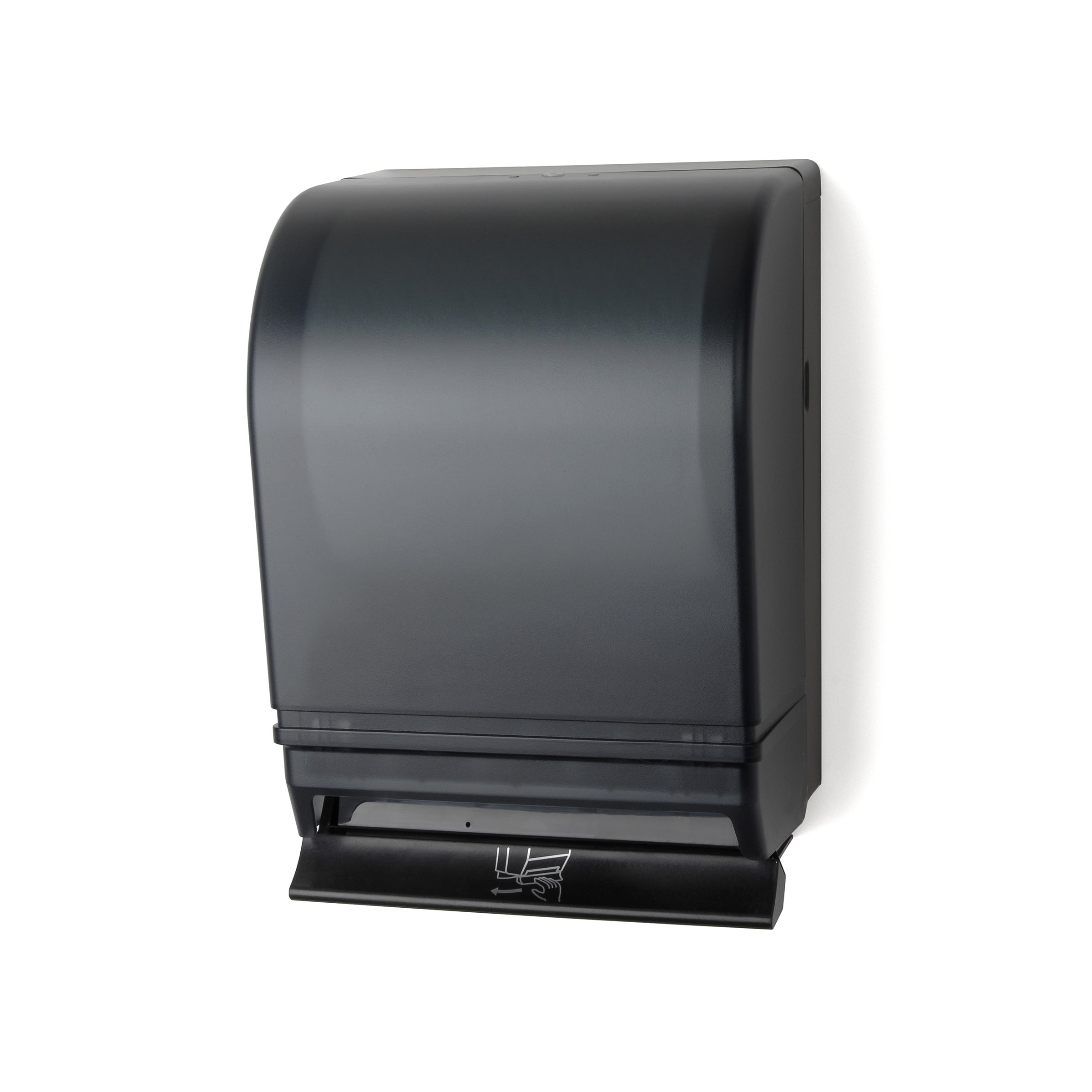 Auto-Transfer Push Bar Roll Towel Dispensers w/ Metal Back