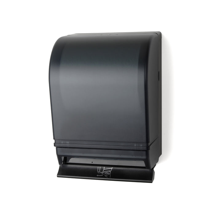 Auto-Transfer Push Bar Roll Towel Dispensers w/ Metal Back