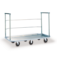 Stainless Steel 24" x 50" Utility Carry-All Cart