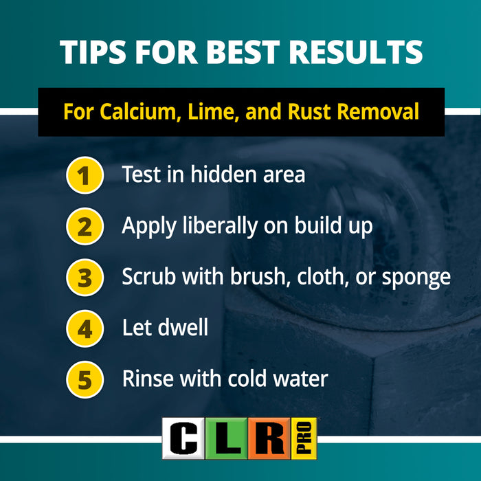 CLR PRO® Calcium, Lime & Rust Remover | Hard Water & Mineral Deposit Cleaner