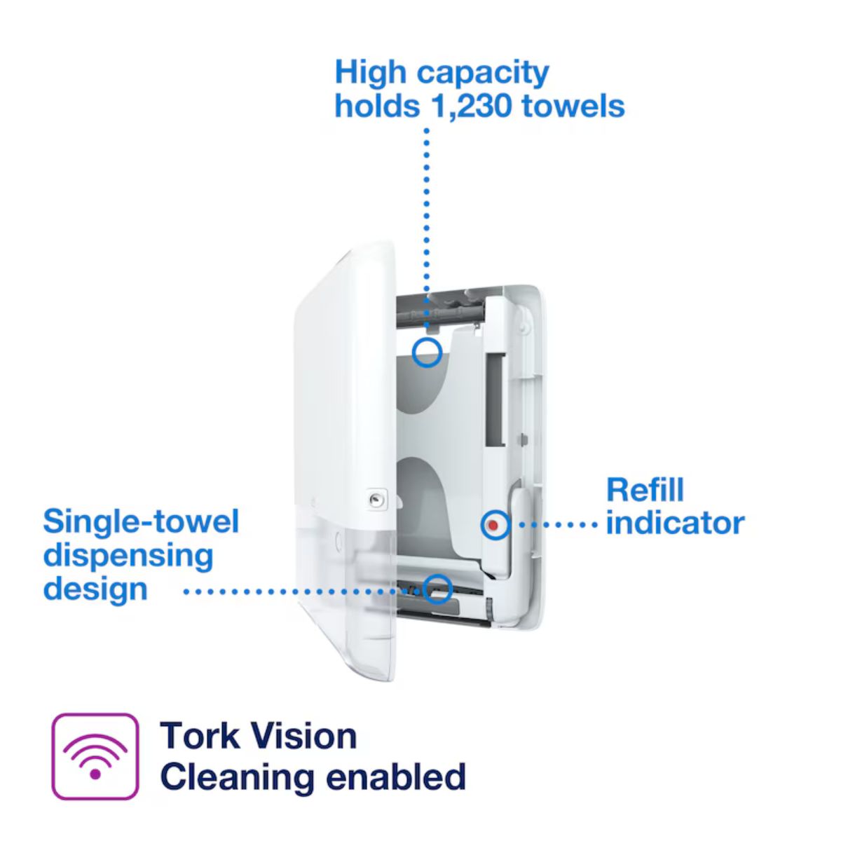 Tork PeakServe® Mini Continuous™ Paper Hand Towel Dispenser H5