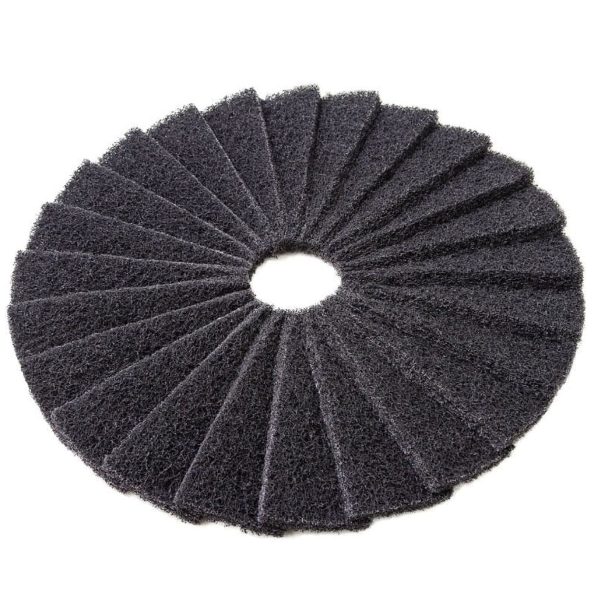 Turbostrip Segmented Rotary Strip Pad - Black - (4/CS)