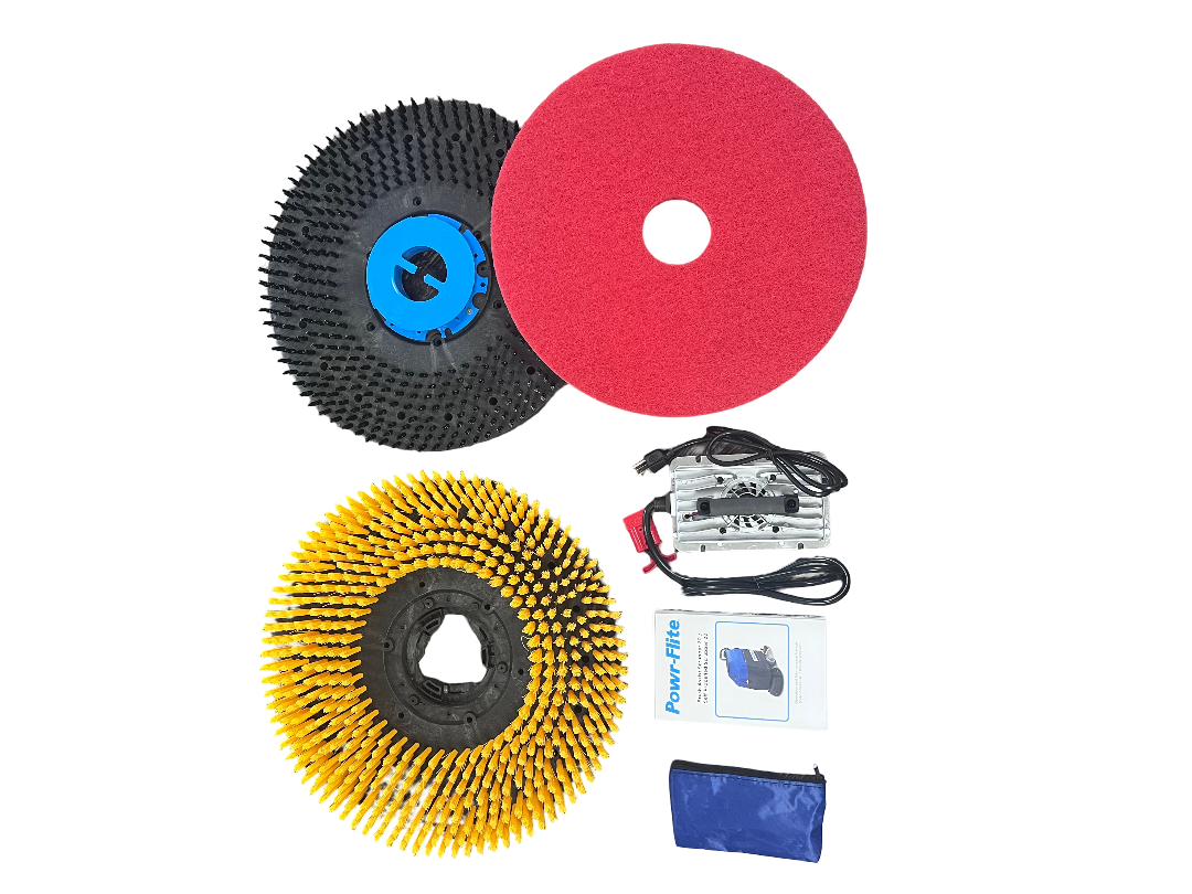20" Walk Behind Scrubber - Brush Assist - (2) 12V Lead Batteries Pad, Pad Driver, and Maintenance Tool Kit Incl)