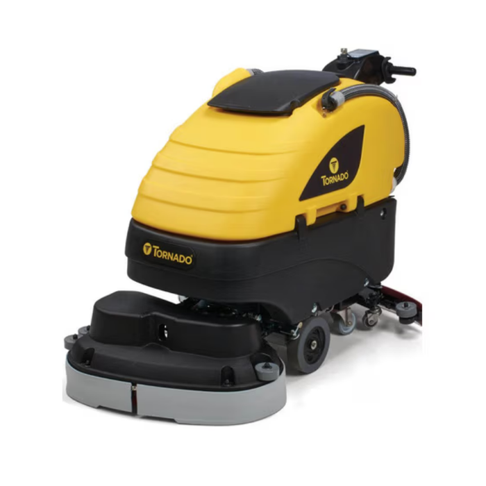 BD 26/20 Traction Drive Automatic Scrubber w/ Lead Acid Batteries - 26" - 20 GAL - Disc Brush - Includes On-board 24V Charger & (1) Pad Holder & (4) 99506 Lead Acid Batteries