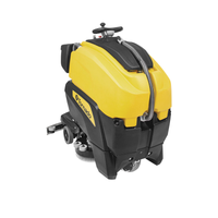 BDSO 27/28 Stand-On Traction Drive Automatic Scrubber w/ Wet-Acid Batteries - 27" - 28 GAL - Disc Brush - Includes On-board 24V Charger, (2) Soft Brushes, & (4) 99506 6V 195AH Lead Acid Batteries