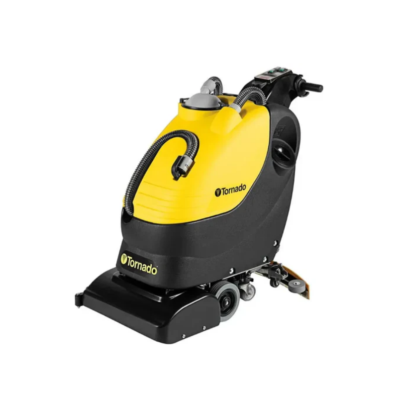 BR 18/11 Brush Assist Automatic Scrubber (w/ 105 AH Wet-Acid & Charger) - 18" - 11 GAL Solution / 12 GAL Recovery - Cylindrical - Includes (2) 12V 130AH Lead Acid Batteries, 2 Soft Scrub Brushes, and 24V On-board Charger