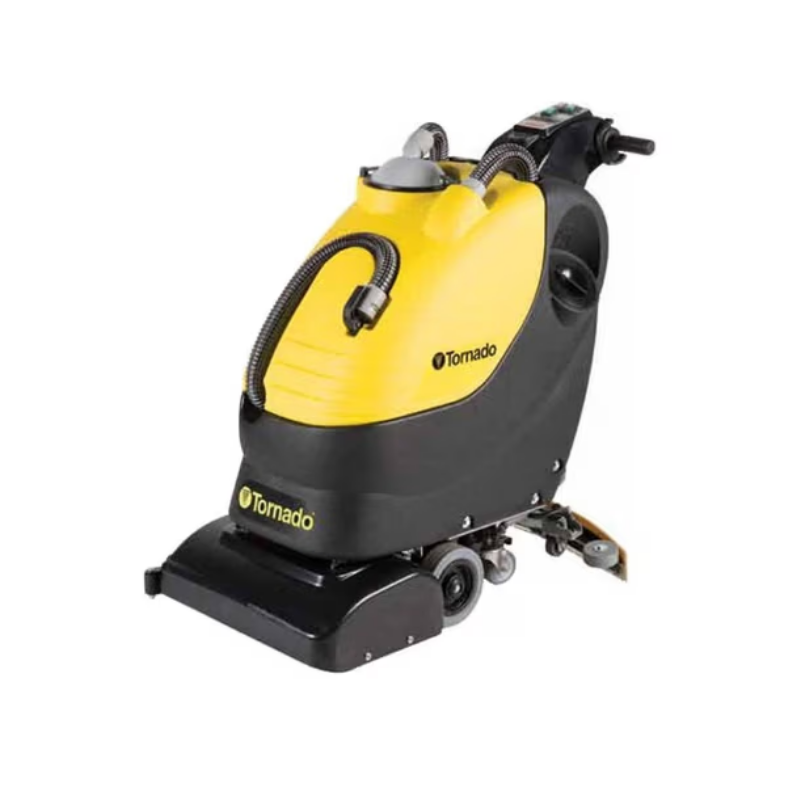 BR 22/14T Traction Drive Automatic Scrubber w/ Wet-Acid Batteries - 22" - 14 GAL - Cylindrical Brush - Includes (1) 24V 20 AMP On-board Charger & (2) 99812 12V 185AH Lead Batteries