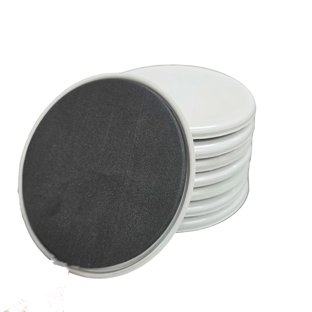 Furniture Floor Sliders - Slide-All - 5" Wide - Grey - (8 PC)