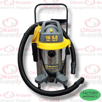 Showroom Demo Model - Contractor Stainless Steel 6.5 Peak HP Wet Dry Blower Shop Vacuum - With Handle - 16 GAL