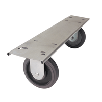 Fixed Plate with 5" Quiet Casters