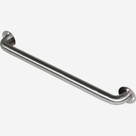 18" Metal Grab Bar w/ Concealed Flange - Brushed Stainless