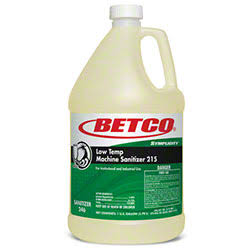 Symplicity™ Low Temp Machine Sanitizer 215 4 - Gal. Bottles w/ Fitment
