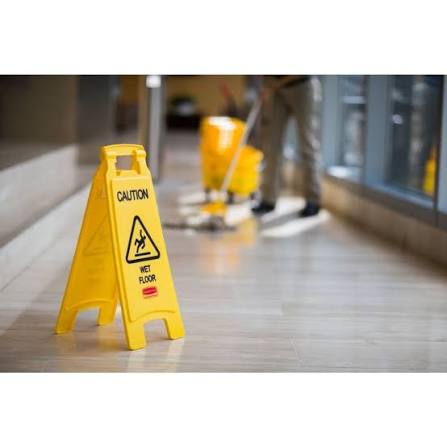 Caution Wet Floor Sign 2 - Sided - Yellow