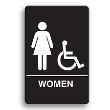 Accessible Restroom Signs - Various
