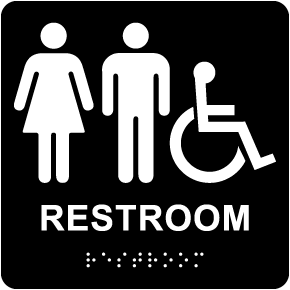 Accessible Restroom Signs - Various