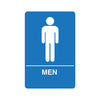 Blue Restroom Signs - Various