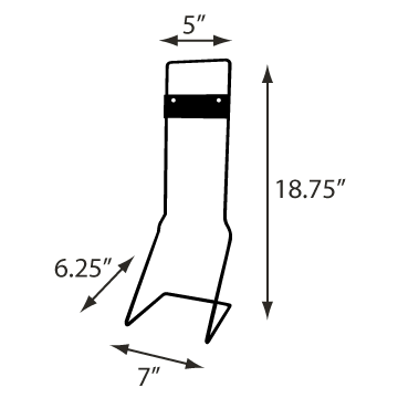 Tabletop Display Stand - Black
