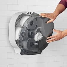 4-Universal Roll Carousel Tissue Dispenser - Dark Translucent