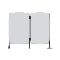 Sneeze Guard Starter Kit - Clear w/ Black Components