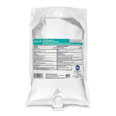 E2 Antibacterial Foaming Skin Cleanser 6 - 1000 mL Clario Bags