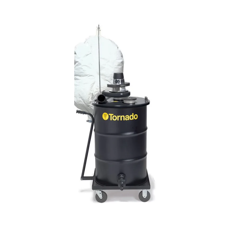 Jumbo Electric Single Wet/Dry Vac - 55 GAL - Single Electric Ait Vacuum Head - 30' Horizontal Reach - Unit Comes w/ Drum, Rod, Adapter, Dolly & Filter